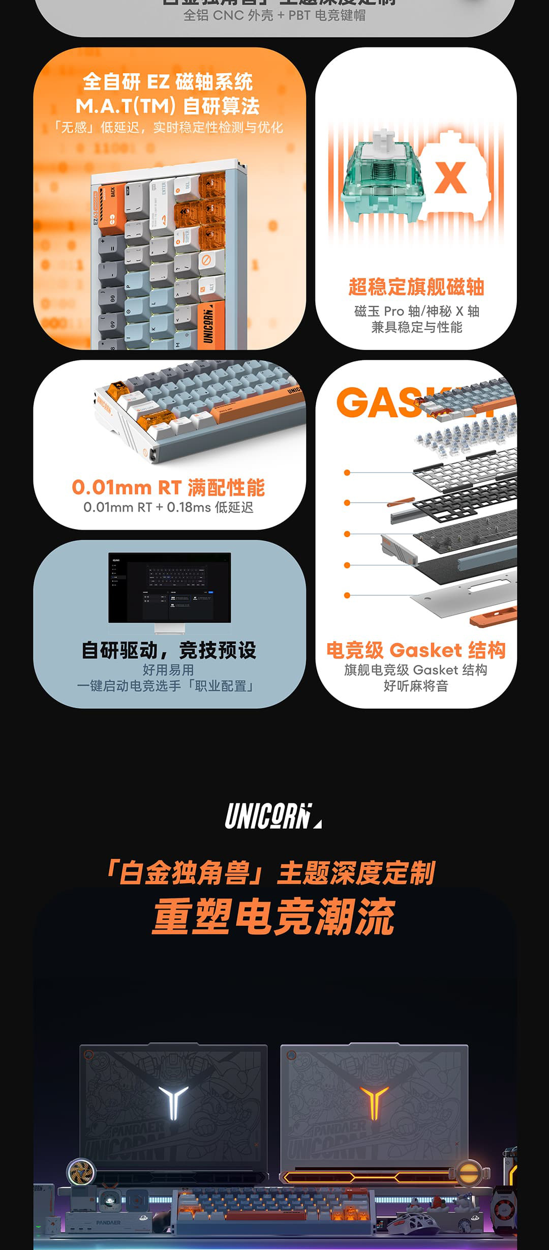 PΛNDΛER × IQUNIX 超电竞磁轴键盘-魅族商城